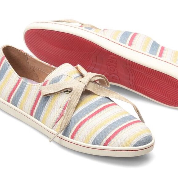 Born Shoes - Born Datil Striped Canvas Sneakers Size 6